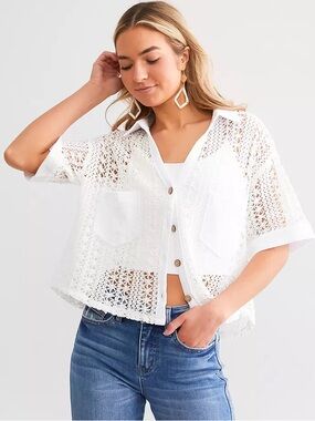 Hyfve Crochet Crop Blouse